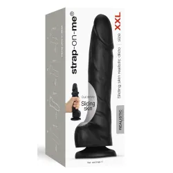 strap on me Gode Sliding Skin Strap-On-Me XXL 16 x 4.4cm Noir